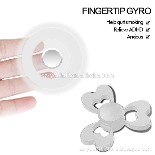 Clover Shaped Metal hand toys Fidget Spinner
